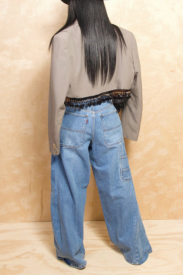 Casual High Waist Wide-Leg Jeans