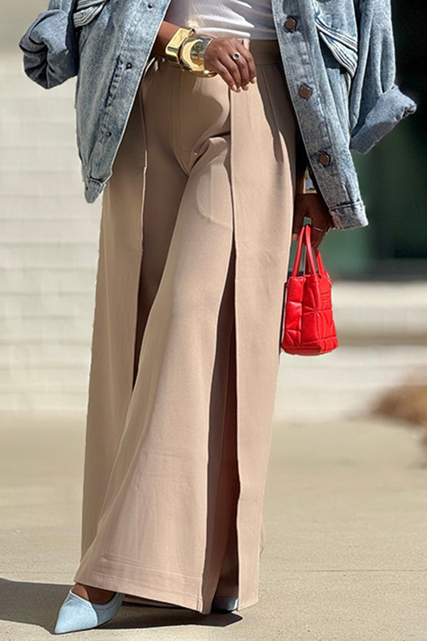 Chic Two-piece Splicing Wide Leg Pants