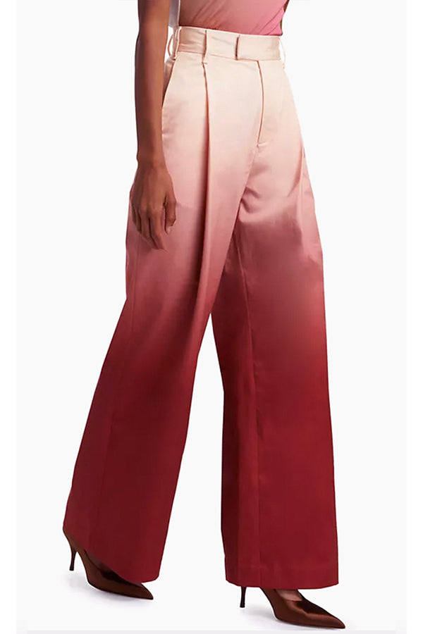 Fashion Statement Gradient Stiff High-Waist Pants