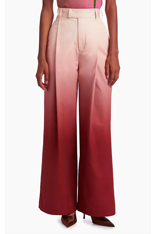 Fashion Statement Gradient Stiff High-Waist Pants