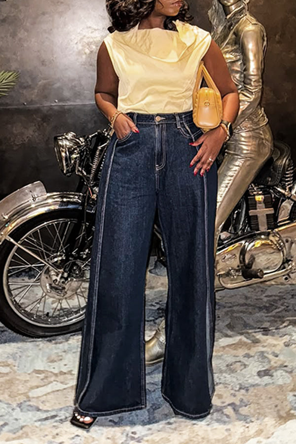 Fashion Trend Deconstructed Wide Leg Jeans