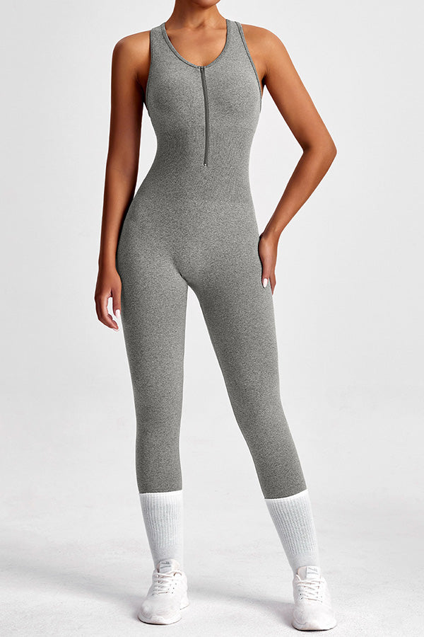 Sports Yoga Tight Hollow Jumpsuit