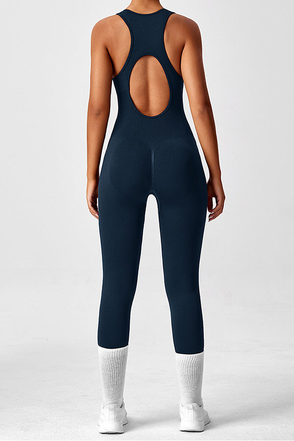 Sports Yoga Tight Hollow Jumpsuit