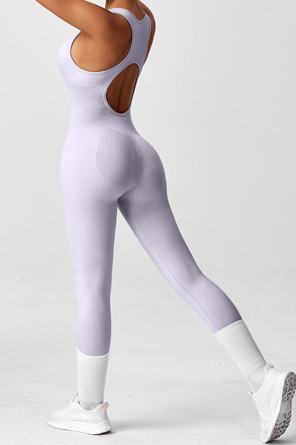 Sports Yoga Tight Hollow Jumpsuit