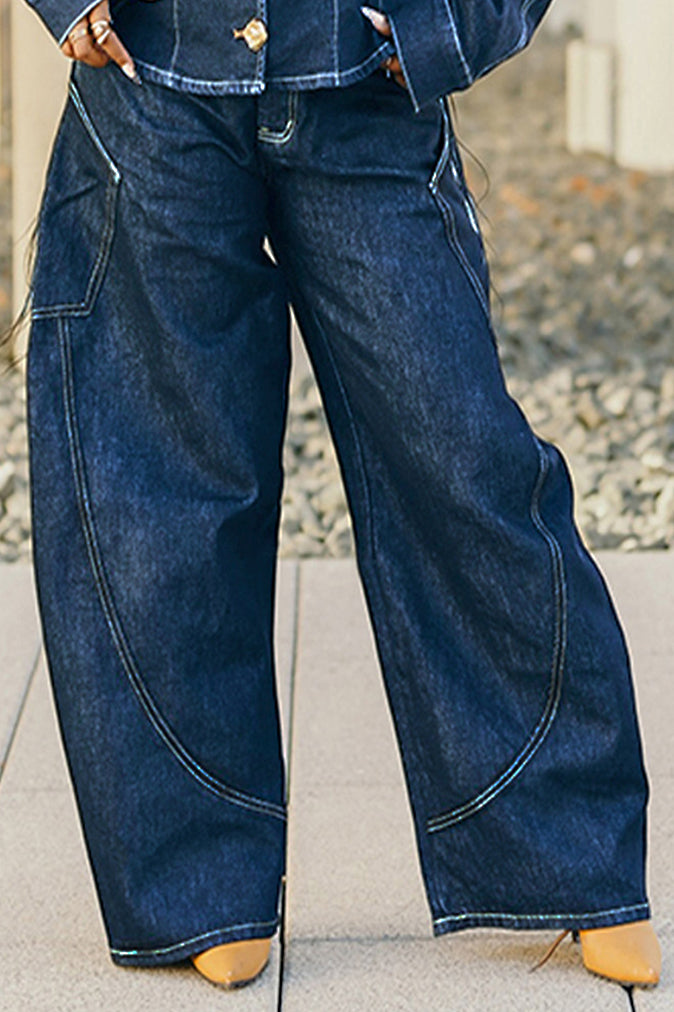 Stylish And Unique Wide Leg Scimitar Jeans