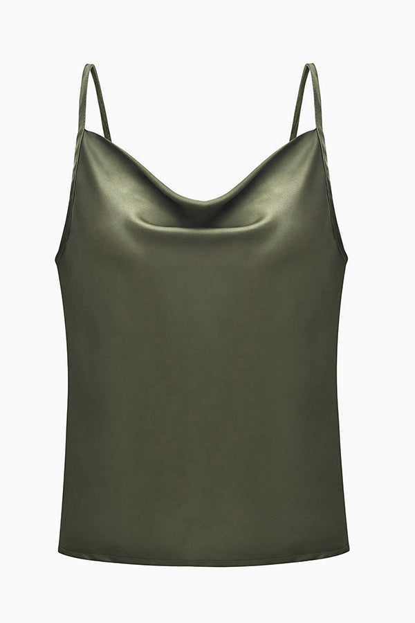 Cowl Neck Adjustable Strap Camisole